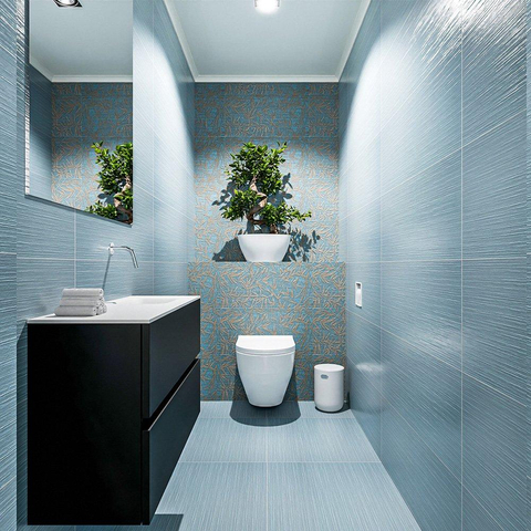 MONDIAZ ADA Toiletmeubel 80x30x50cm met 0 kraangaten 2 lades urban mat Wastafel Lex rechts Solid Surface Wit SW472553