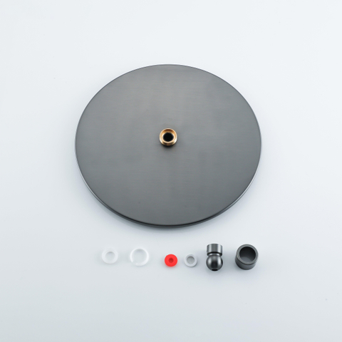 Fortifura Calvi Pomme de douche - 30cm - rond - 6mm - Gunmetal brossé PVD SW1139123