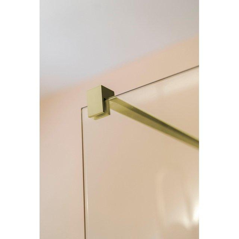 FugaFlow Eccelente Vetro Barre de stabilisation détachable - 120cm - pivotante - laiton brossé SW1444097