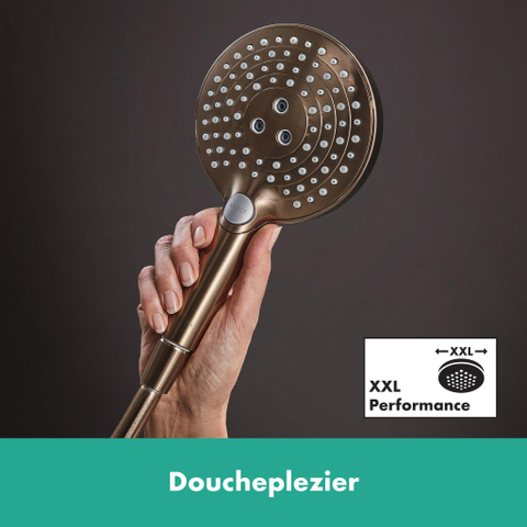 Hansgrohe Raindance Select S Handdouche 120 - 3jet powderrain - geborsteld brons SW541808