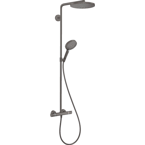 Hansgrohe Raindance Select S - select Regendoucheset - thermostaat - hoofddouche 24cm - zwart chroom gunmetal SW297300