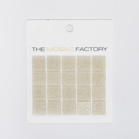 ÉCHANTILLON The Mosaic Factory Amsterdam Carrelage mosaïque - 2x2x0.4cm - pour mur et sol pour intérieur et extérieur carré - verre clair gris SW861828