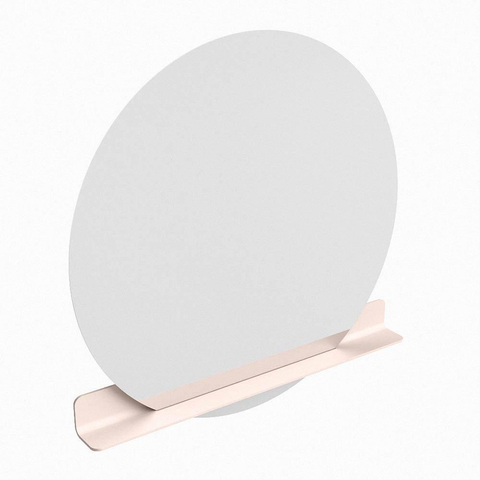 Mondiaz SPOT spiegel – Ø120 cm – met planchet – Rosee (roze) SW1235597