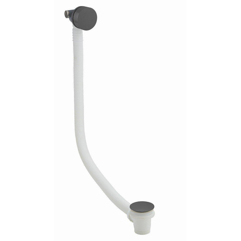 Crosswater 3ONE6 Vidage de baignoire - bonde clic clac - rallongé - Slate (gunmetal) SW928193