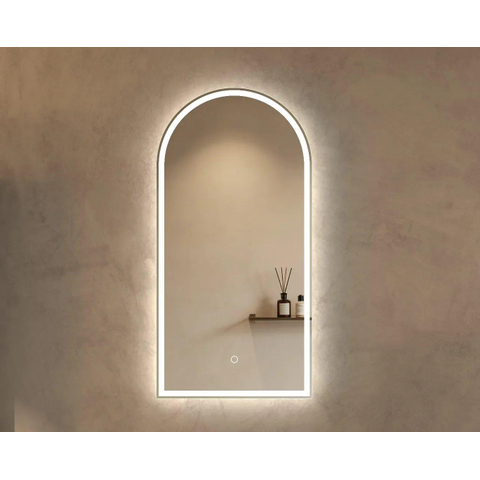 Arcqua Cove spiegel - 40x80cm - met led verlichting - met verwarming SW1601596