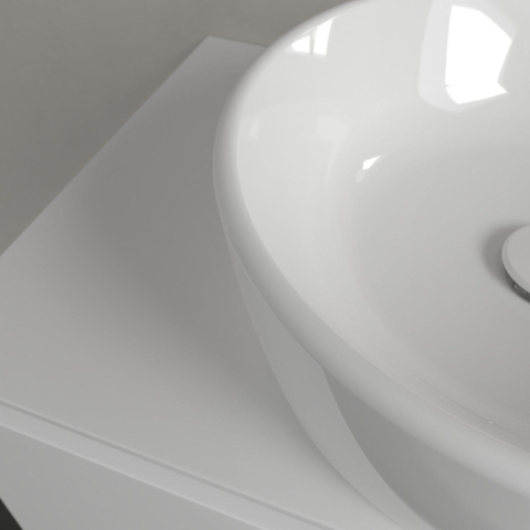 Villeroy & Boch Architectura opzetwastafel - 45x45cm - zonder kraangat - zonder overloop - White Alpine (glans wit) SW762338