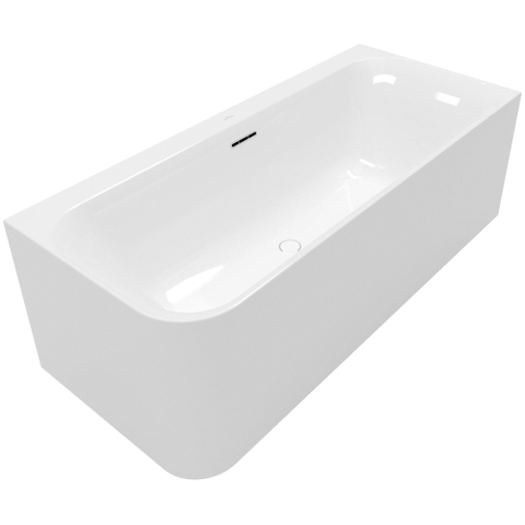 Villeroy & Boch Loop & Friends half - vrijstaand bad - 180x80cm hoek rechts Acryl - glans wit SW762314