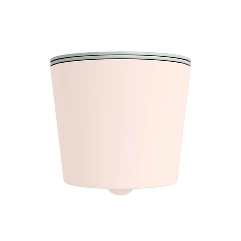 Mondiaz LAVIE WC suspendu – sans bride – 36 x 53 cm – avec abattant softclose – Rosee (rose), abattant Greey (vert clair/gris) SW1208625