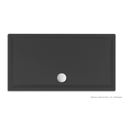 Xenz Mariana receveur de douche - 110x100x7 - acrylique - ebony SW379365