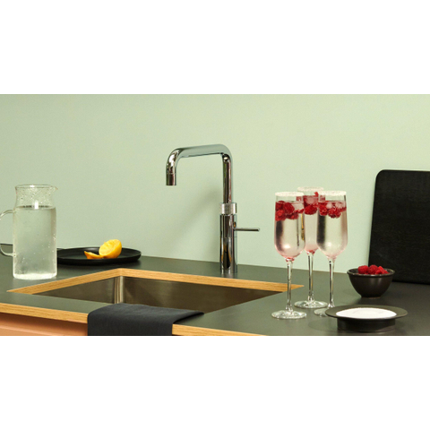 Quooker Fusion Square kokendwaterkraan - draaibare uitloop - Combi+ reservoir - Warm / kokend water - Chroom SW299684