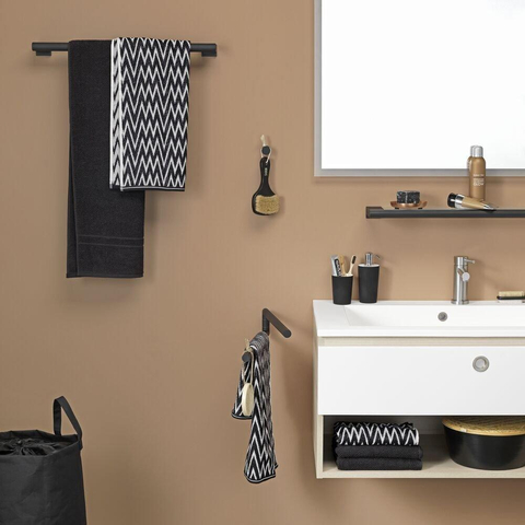 Tiger Bold Porte-serviettes - 60cm - simple - noir CO288630746