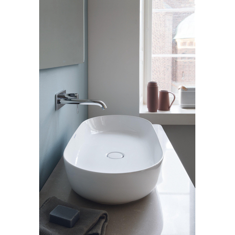 Duravit Luv Opzetwastafel - 80 x - 40cm - zonder kraangat - glans wit SW227984