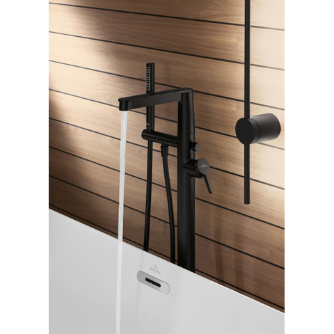 Villeroy & Boch Universal Showers handdouchehouder - voor wandmontage rond - mat zwart SW974398