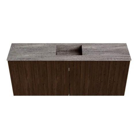 Mondiaz JOYA-DLUX 100cm toiletmeubel - kleur Walnut - Wastafel FAYE positie Midden Zonder kraangat kleur Oza. SW1424579