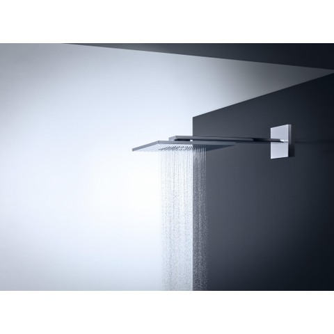AXOR ShowerSolutions douche de tête - 30x30cm - carré - avec bras de douche - 2 jets - chromé SW241748