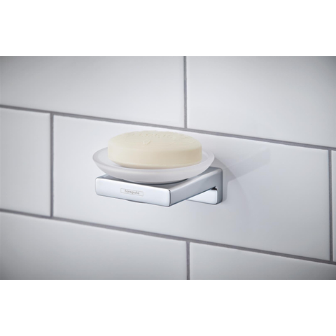 Hansgrohe AddStoris Q zeephouder - met schaal - hoogglans chroom SW651388