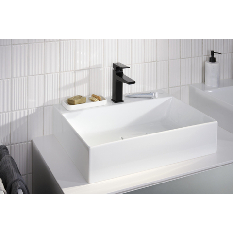 Hansgrohe Metropol 110 Mitigeur lavabo - 18.4cm de haut - vidage push open - déport 13.5cm - noir mat SW297295