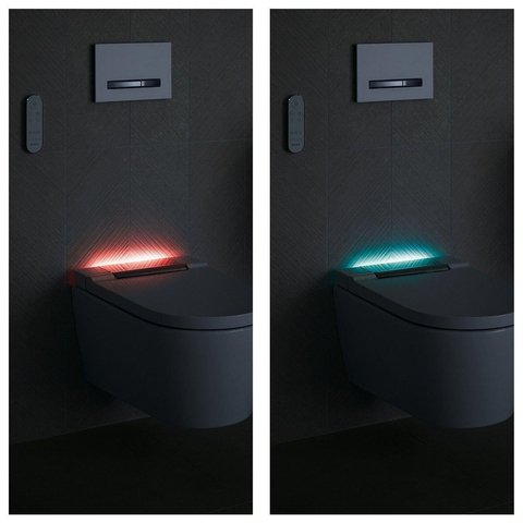 Geberit AquaClean Sela Douche Wc - 37.5x56.5cm - softclose - keratect - chroom afdekplaat - alpine - glans wit SW258980