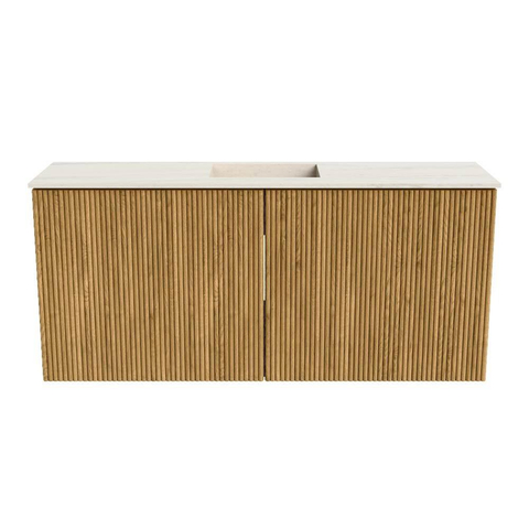 Mondiaz JOYA-DLUX 90cm toiletmeubel - kleur Oak - Wastafel FAYE positie Midden 1 kraangat kleur Meli. SW1423930