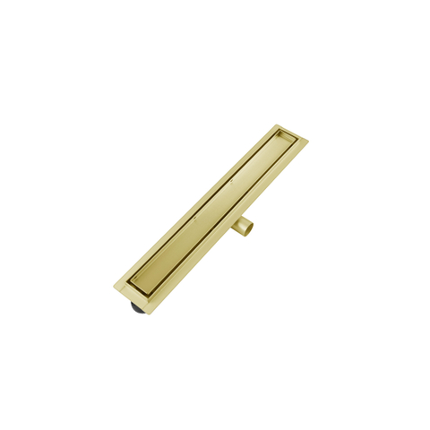 Adema Ralo douchegoot - 70cm - zonder rooster - met flens - geborsteld Goud TWEEDEKANS OUT14397