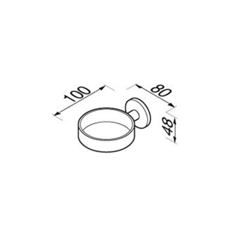 Geesa Serie 6000 support pour sèche-cheveux pour sèche-cheveux 6480 et 6482 chrome GA56526