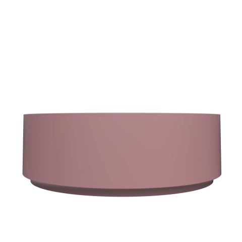 Arcqua Case vasque à poser - 40x40cm - Rond - Marbre de synthèse Rose Mat SW767321
