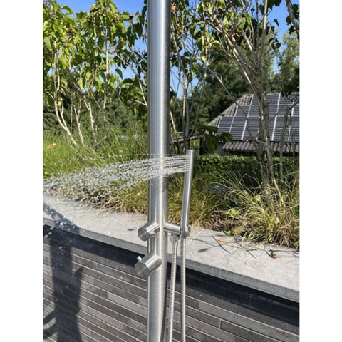 Fortifura Outdoor Original Colonne de douche de jardin avec douchette inox brossé SW278127