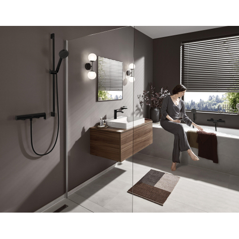 Hansgrohe AddStoris Q zeephouder - met schaal - mat zwart SW651521