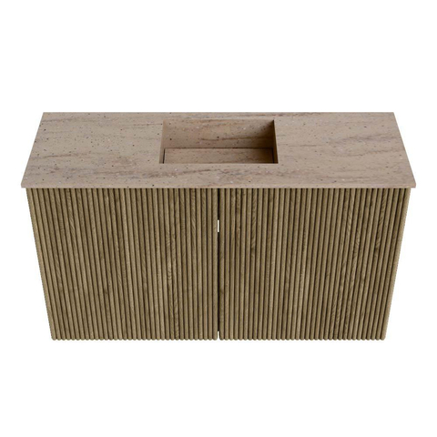 Mondiaz JOYA-DLUX Meuble de salle de bains - 70cm - couleur Dusk - Vasque FAYE position Milieu 1 trou de robinet couleur Saba SW1426274