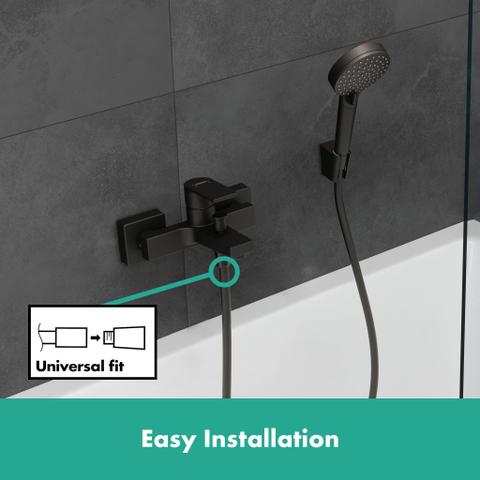 Hansgrohe Vernis Shape Eengreeps badmengkraan - opbouw - mat zwart SW651994