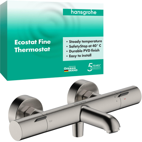 Hansgrohe Ecostat Fine opbouw badthermostaat RVS-look SW1566532