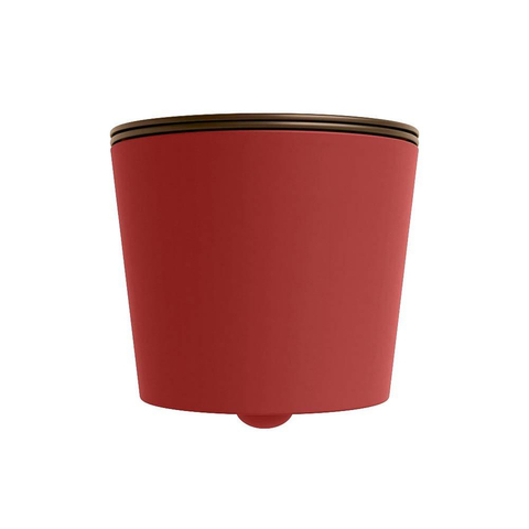 Mondiaz LAVIE WC suspendu – sans bride – 36 x 53 cm – avec abattant softclose – Fire (rouge), abattant Rust (brun) SW1208699