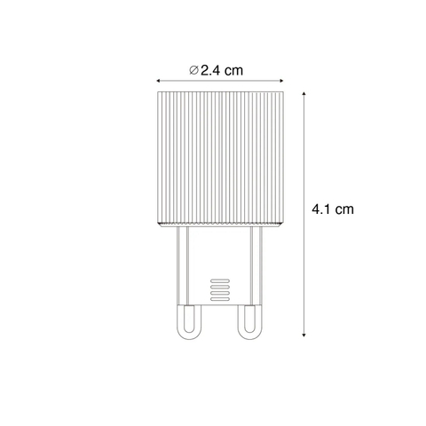 Luedd Lampe LED - set de 8 - G9 - 3W - 2700K - 300LM - dimmable SW1211330