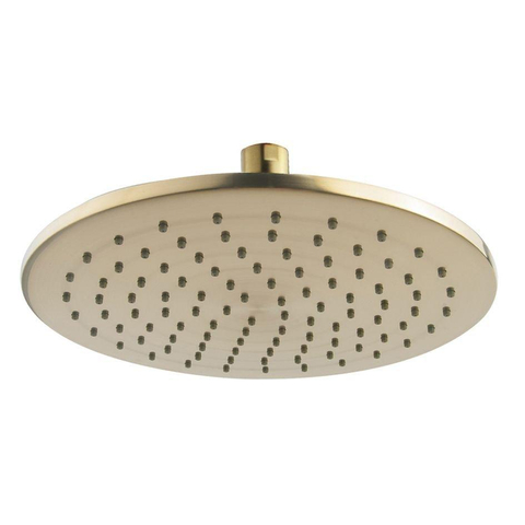 Wiesbaden Unimatch Hoofddouche rond - 25x0.8cm - PVD - geborsteld messing (goud) SW647697