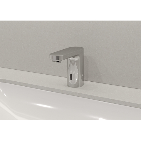 Hansgrohe Vernis Blend wastafelkraan elektronisch 6V warm water - hoogglans chroom SW651445
