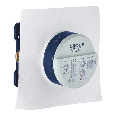 Grohe Grohtherm SmartControl Regendoucheset inbouw - hoofddouche 31cm - handdouche rond - wandarm - doucheslang 175cm - brushed hard graphite (antraciet) SW542798
