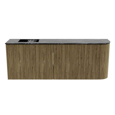 Mondiaz JOYA-DLUX 111.6cm toiletmeubel - ronding rechts kleur Dusk - Wastafel FAYE positie Links 1 kraangat kleur Lava. SW1423299
