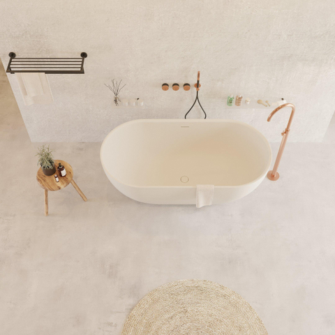 Ideavit SolidEra Baignoire autoportante 150x76cm Solid surface blanc SW392113