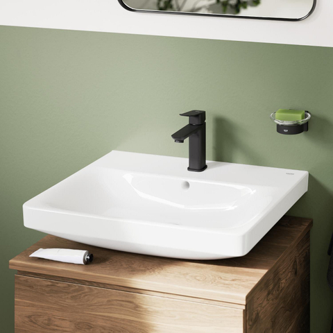 Grohe Dice Wastafelmengkraan - m-size - opbouw - koude start - klikwaste - matte black (mat zwart) SW1440585