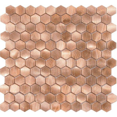 Ceralto Fenera Mosaic Mozaïektegel - 29x30.5cm - hexagon - 8mm - Beige mat/glans SW798692