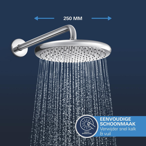 Grohe QuickFix Precision Thermostat Perfect Inbouw Douchesysteem - Vitalio Start 250 hoofddouche - chroom SW1120185