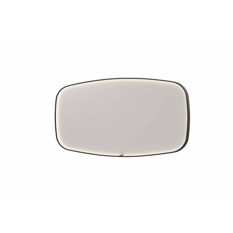 INK SP31 miroir – 160 x 80 cm – LED directe tout autour – chauffage de miroir – Noir mat SW955997