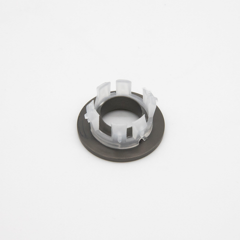 Fortifura Calvi Luxe Overloopring - 3cm - geschikt - voor wastafels - PVD - geborsteld gunmetal (antraciet) SW773494
