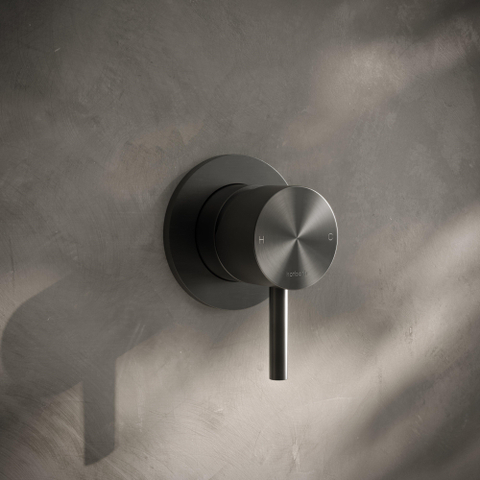 Hotbath Archie Inbouw douche mengkraan BGP - PVD - geborsteld gunmetal (antraciet) SW798889