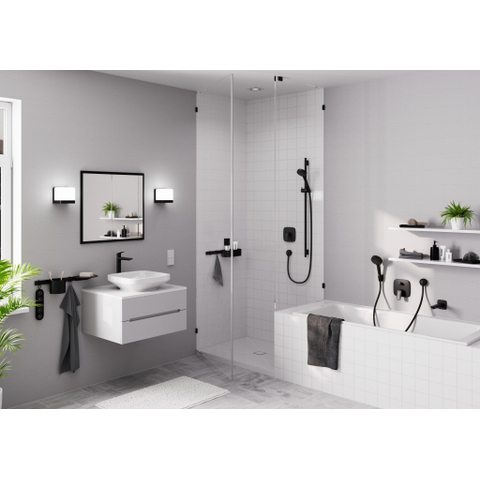 Hansgrohe Wallstoris Wandelement - 70x3.3x1.2cm - mat zwart SW651522