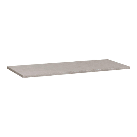 BRAUER Concrete Plan vasque - 120x46x3cm - sans trou de robinet - béton gris marbré revêtu SW416514