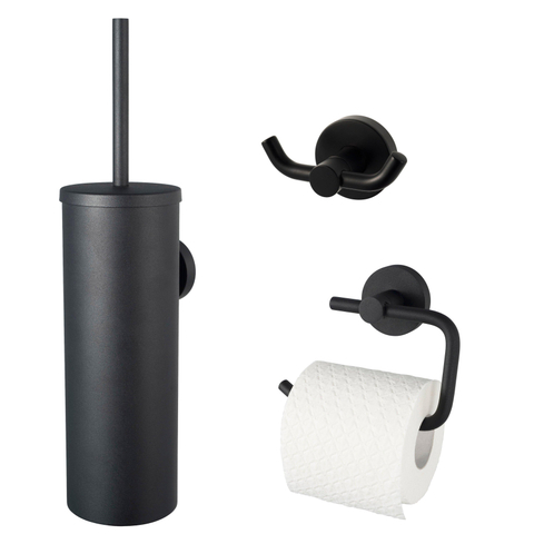Haceka Kosmos Ensemble WC - 3 pièces - Noir mat SW1177004