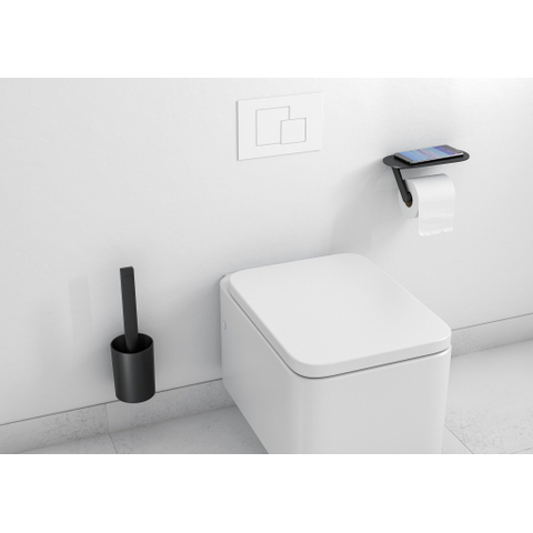 Hansgrohe WallStoris Ensemble WC brosse et porte-rouleau Mat Blanc SW651352
