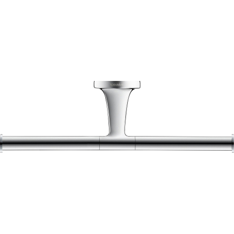 Duravit Starck T Toiletrolhouder - dubbel - zonder klep - hoogglans chroom SW297077