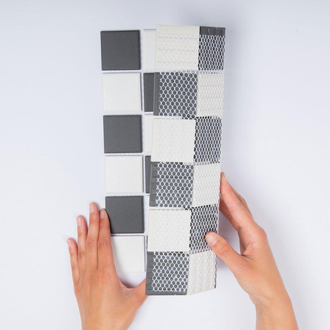 The Mosaic Factory London mozaïektegel - 31x31cm - 6mm - vierkant - R11 - mat chessboard SW62225